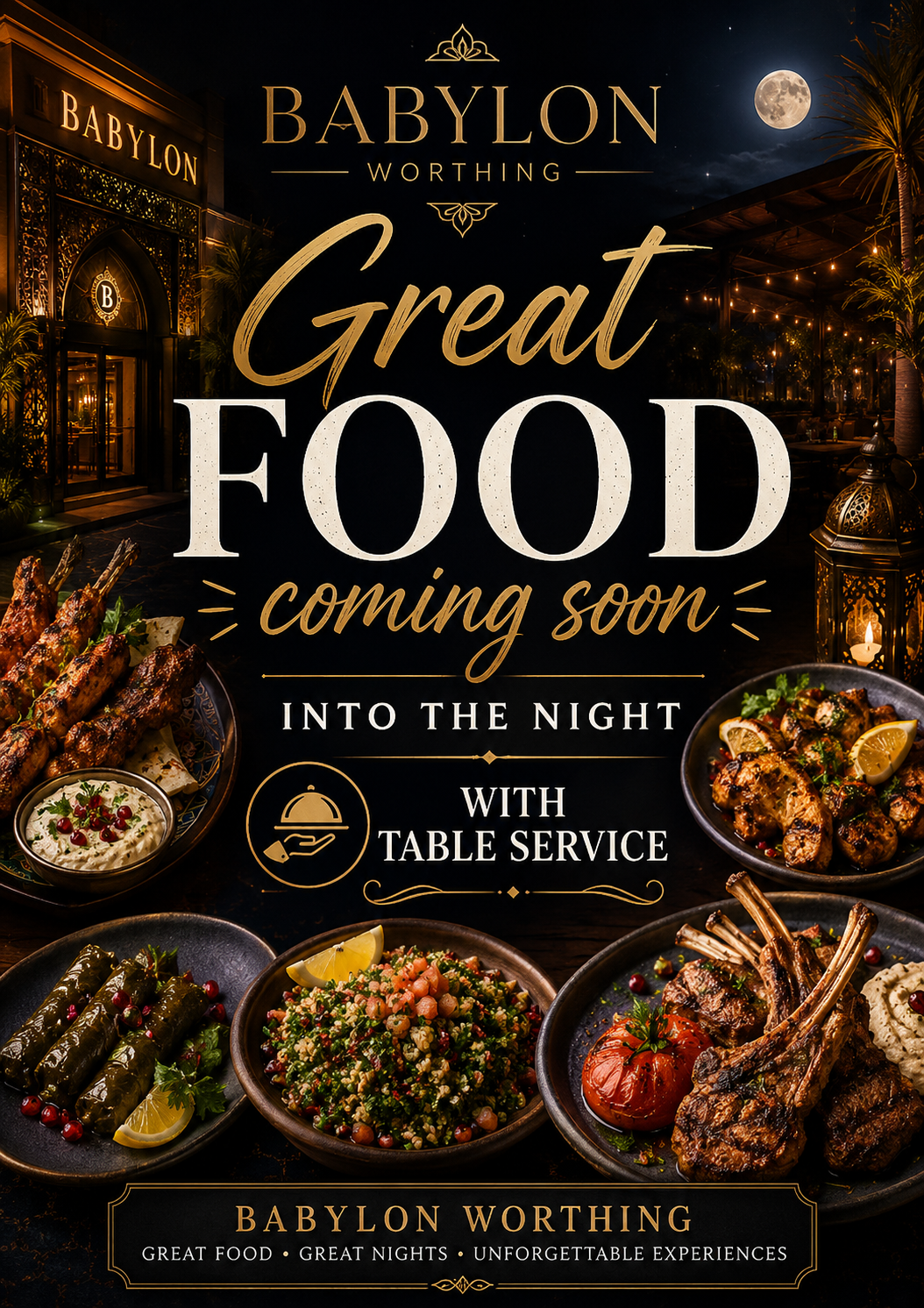 Babylon Worthing Great Food Coming Soon